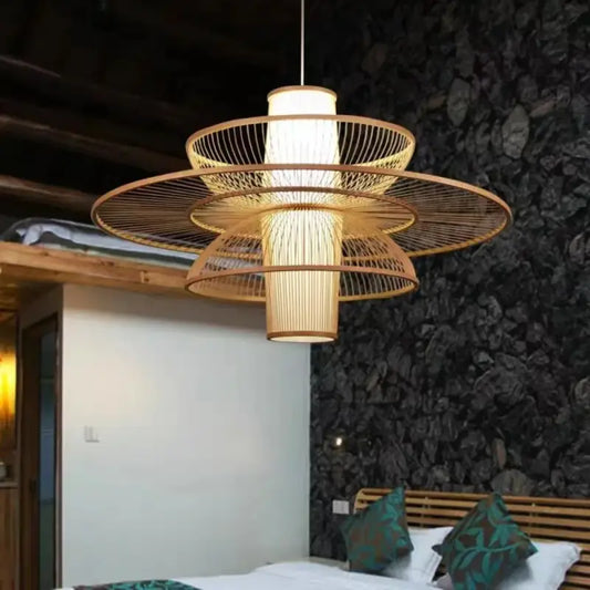 Lustre Moderne Design Bois