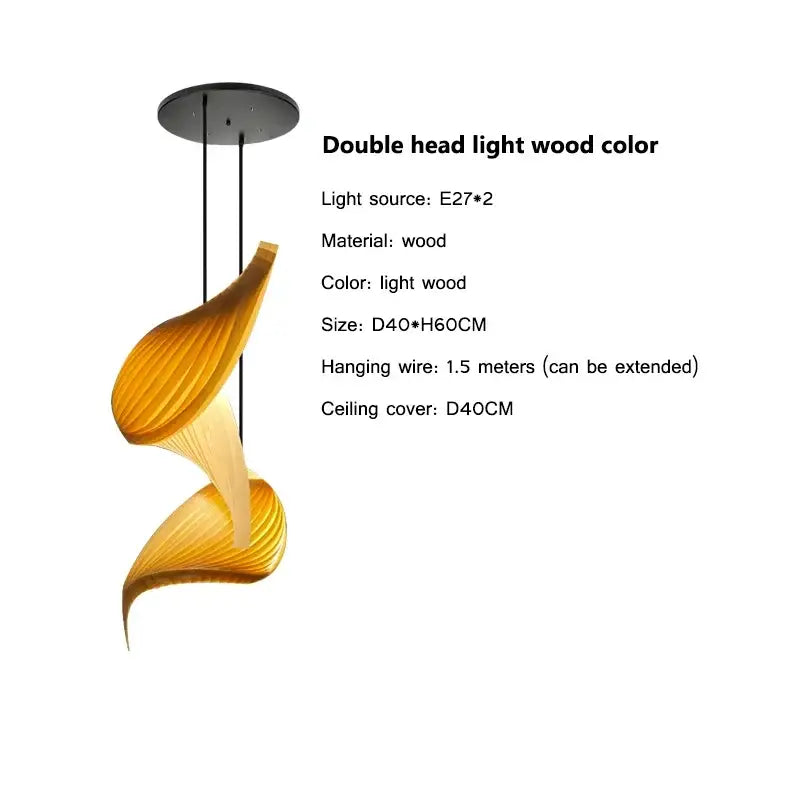 Suspension Moderne Design Bois