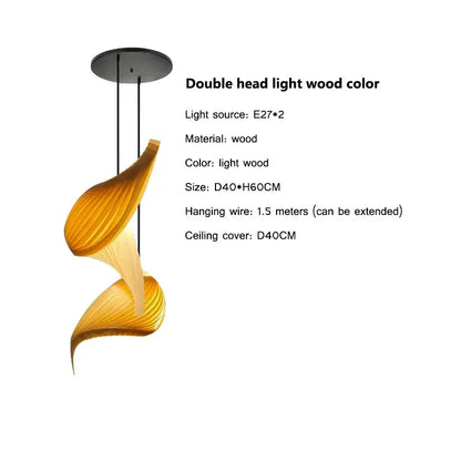 Suspension Moderne Design Bois