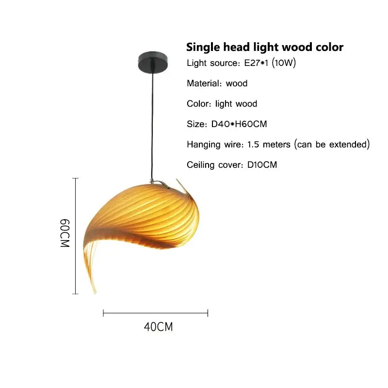 Suspension Moderne Design Bois