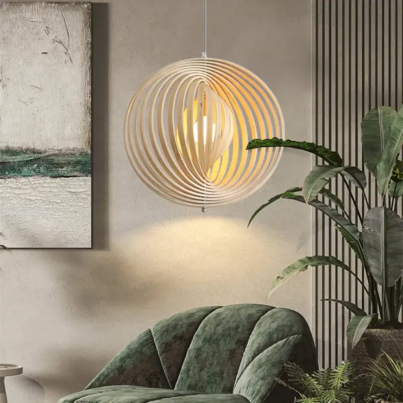 Suspension Moderne Design Bois