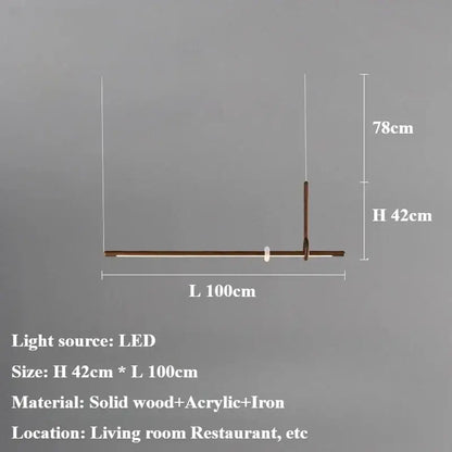 Suspension Moderne Design Bois