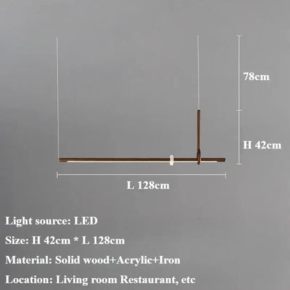 Suspension Moderne Design Bois