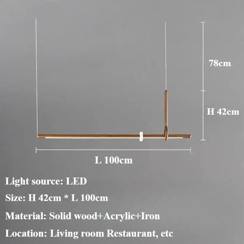 Suspension Moderne Design Bois