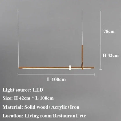 Suspension Moderne Design Bois