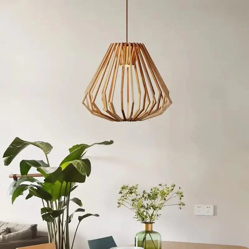 Suspension Moderne Design Bois