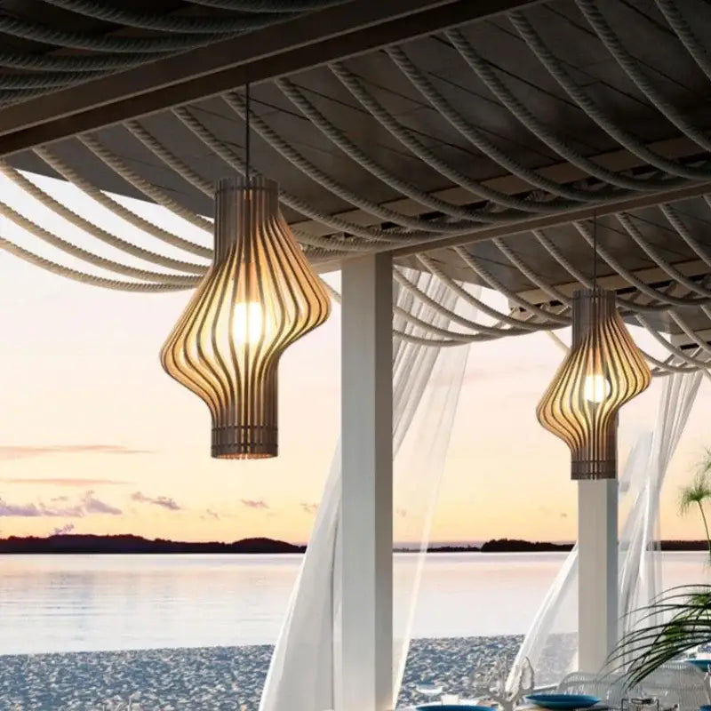 Suspension Moderne Design Bois