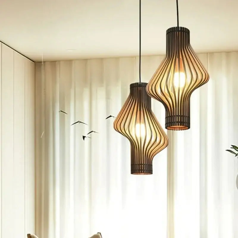 Suspension Moderne Design Bois
