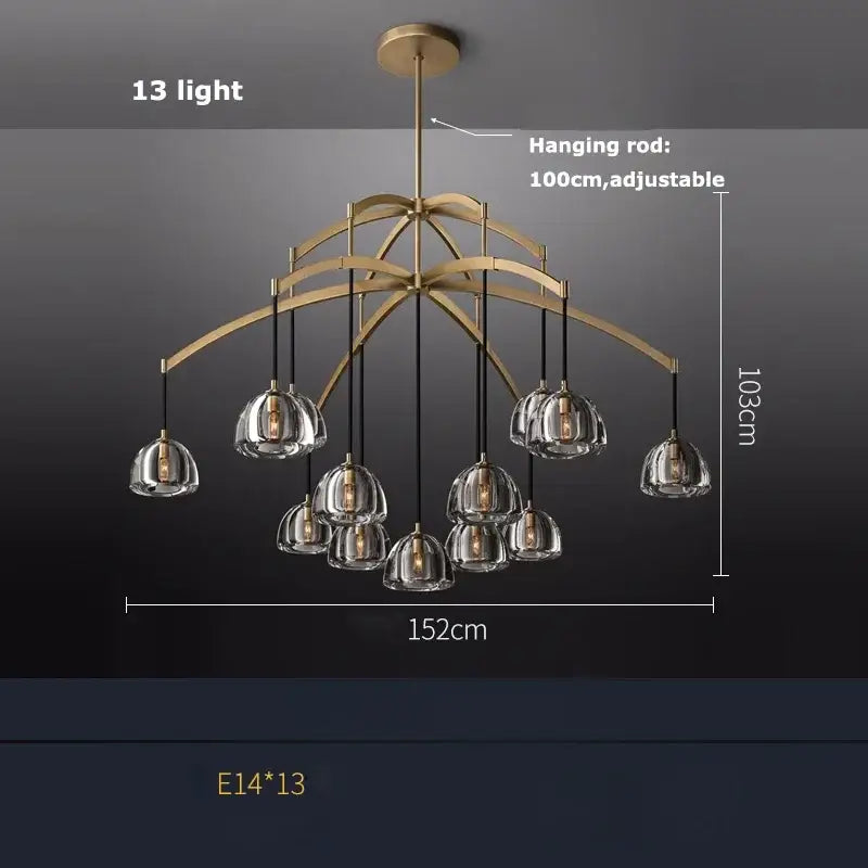 Lustre Moderne Design Métal