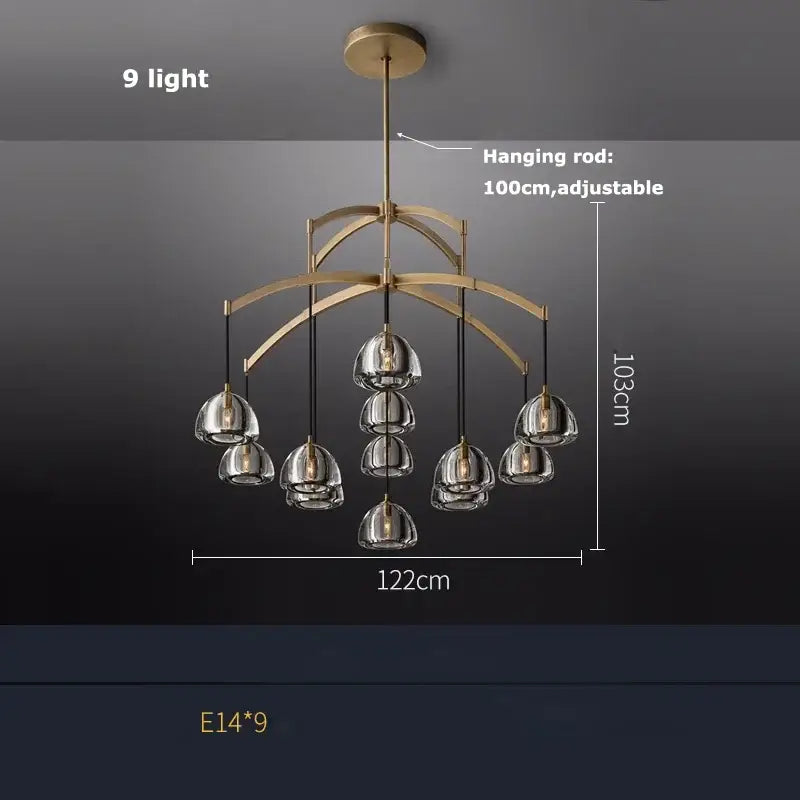Lustre Moderne Design Métal